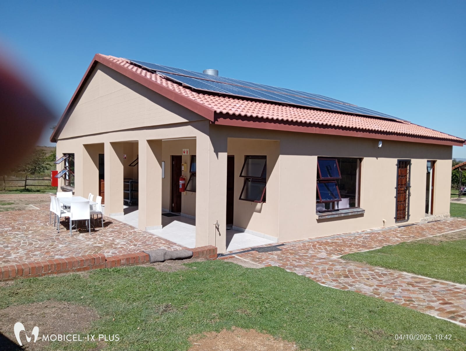 The new building with kitchen, laundry and staff room